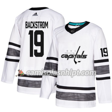 Camisola Washington Capitals Nicklas Backstrom 19 2019 All-Star Adidas Branco Authentic - Homem